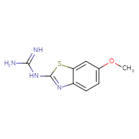 Chemical structure of N-(6-methoxy-1,3-benzothiazol-2-yl)guanidine - CSSB00010368416