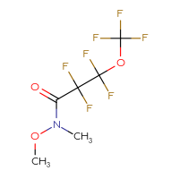 Chemical structure of 2,2,3,3-tetrafluoro-N-methoxy-N-methyl-3-(trifluoromethoxy)propanamide - CSSB05815561736
