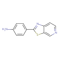 Chemical structure of 4-{[1,3]thiazolo[5,4-c]pyridin-2-yl}aniline - CSSB00010244848