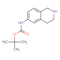 Chemical structure of tert-butyl N-(1,2,3,4-tetrahydroisoquinolin-6-yl)carbamate - CSSB00010139205