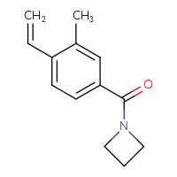 Chemical structure of 1-(4-ethenyl-3-methylbenzoyl)azetidine - CSSB02518678368