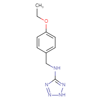 Chemical structure of N-[(4-ethoxyphenyl)methyl]-2H-1,2,3,4-tetrazol-5-amine - CSSB00000013184