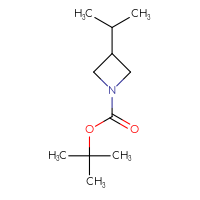 Chemical structure of tert-butyl 3-(propan-2-yl)azetidine-1-carboxylate - CSSB00119225046