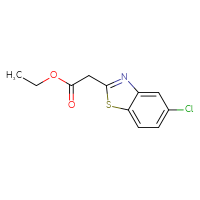 Chemical structure of ethyl 2-(5-chloro-1,3-benzothiazol-2-yl)acetate - CSSB00000766354