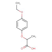 Chemical structure of 2-(4-ethoxyphenoxy)propanoic acid - CSSB00000246031
