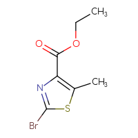Chemical structure of ethyl 2-bromo-5-methyl-1,3-thiazole-4-carboxylate - CSSB00010003084