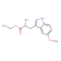 Chemical structure of ethyl 2-amino-3-(5-methoxy-1H-indol-3-yl)propanoate - CSSB00020650362