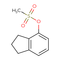 Chemical structure of 2,3-dihydro-1H-inden-4-yl methanesulfonate - CSSB00113606745