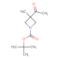Chemical structure of tert-butyl 3-acetyl-3-methylazetidine-1-carboxylate - CSSB00017222129