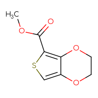 Chemical structure of methyl 2H,3H-thieno[3,4-b][1,4]dioxine-5-carboxylate - CSSB00018154767