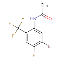 Chemical structure of N-[5-bromo-4-fluoro-2-(trifluoromethyl)phenyl]acetamide - CSSB21103686217