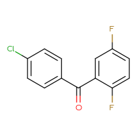 Chemical structure of (4-chlorophenyl)(2,5-difluorophenyl)methanone - CSSB00000323698