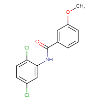 Chemical structure of N-(2,5-dichlorophenyl)-3-methoxybenzamide - CSSB00027989194