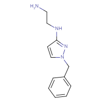 Chemical structure of N1-(1-benzyl-1H-pyrazol-3-yl)ethane-1,2-diamine - CSSB17484194822