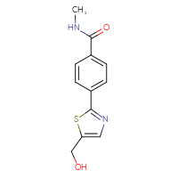 Chemical structure of 4-[5-(hydroxymethyl)-1,3-thiazol-2-yl]-N-methylbenzamide - CSSB06583107107