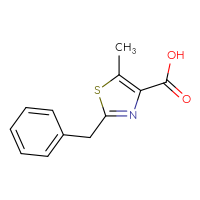 Chemical structure of 2-benzyl-5-methyl-1,3-thiazole-4-carboxylic acid - CSSB00011265971