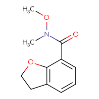 Chemical structure of N-methoxy-N-methyl-2,3-dihydro-1-benzofuran-7-carboxamide - CSSB00056478173