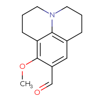 Chemical structure of 6-methoxy-1-azatricyclo[7.3.1.0⁵,¹³]trideca-5,7,9(13)-triene-7-carbaldehyde - CSSB00020671982