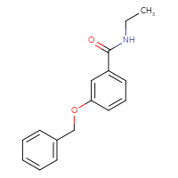 Chemical structure of 3-(benzyloxy)-N-ethylbenzamide - CSSB00000155140