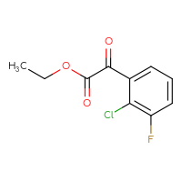 Chemical structure of ethyl 2-(2-chloro-3-fluorophenyl)-2-oxoacetate - CSSB00011084872