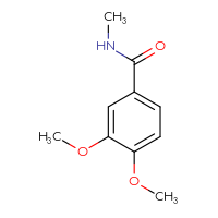 Chemical structure of 3,4-dimethoxy-N-methylbenzamide - CSSB00000159905
