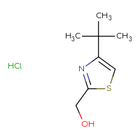 Chemical structure of (4-tert-butyl-1,3-thiazol-2-yl)methanol hydrochloride - CSSB00015185985
