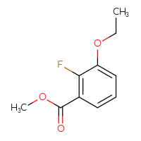Chemical structure of methyl 3-ethoxy-2-fluorobenzoate - CSSB00010982044
