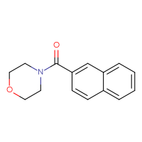 Chemical structure of 4-(naphthalene-2-carbonyl)morpholine - CSSB00027717866
