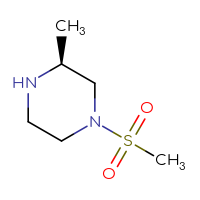 Chemical structure of (3S)-1-methanesulfonyl-3-methylpiperazine - CSSB00013743039
