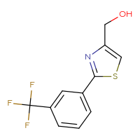 Chemical structure of {2-[3-(trifluoromethyl)phenyl]-1,3-thiazol-4-yl}methanol - CSSB00008300746