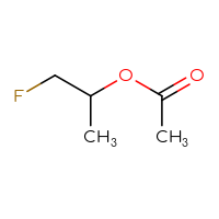 Chemical structure of 1-fluoropropan-2-yl acetate - CSSB03550399215