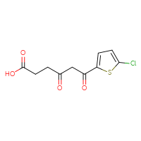 Chemical structure of 6-(5-chlorothiophen-2-yl)-4,6-dioxohexanoic acid - CSSB00040942626