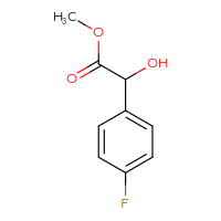 Chemical structure of methyl 2-(4-fluorophenyl)-2-hydroxyacetate - CSSB00011528829