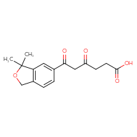 Chemical structure of 6-(3,3-dimethyl-1,3-dihydro-2-benzofuran-5-yl)-4,6-dioxohexanoic acid - CSSB21432518832