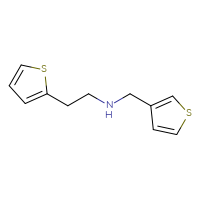 Chemical structure of [2-(thiophen-2-yl)ethyl][(thiophen-3-yl)methyl]amine - CSSB00000202929