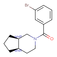 Chemical structure of rac-(4aR,7aR)-2-(3-bromobenzoyl)-octahydro-1H-cyclopenta[c]pyridine - CSSB21432543255