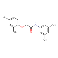 Chemical structure of 2-(2,4-dimethylphenoxy)-N-(3,5-dimethylphenyl)acetamide - CSSB00046193323