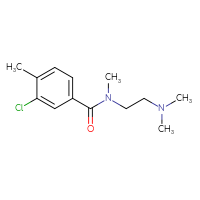 Chemical structure of 3-chloro-N-[2-(dimethylamino)ethyl]-N,4-dimethylbenzamide - CSSB01998281211