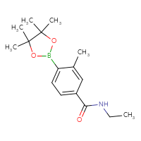 Chemical structure of N-ethyl-3-methyl-4-(4,4,5,5-tetramethyl-1,3,2-dioxaborolan-2-yl)benzamide - CSSB00010769729