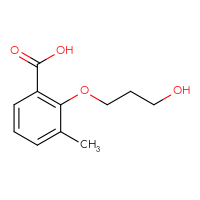 Chemical structure of 2-(3-hydroxypropoxy)-3-methylbenzoic acid - CSSB00011371987