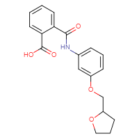 Chemical structure of 2-({3-[(oxolan-2-yl)methoxy]phenyl}carbamoyl)benzoic acid - CSSB00020580155