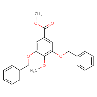 Chemical structure of methyl 3,5-bis(benzyloxy)-4-methoxybenzoate - CSSB00010235828