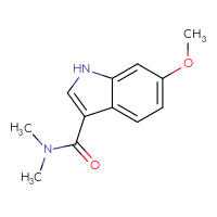 Chemical structure of 6-methoxy-N,N-dimethyl-1H-indole-3-carboxamide - CSSB00010493885