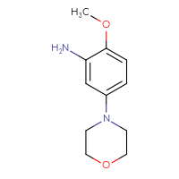 Chemical structure of 2-methoxy-5-(morpholin-4-yl)aniline - CSSB00012361326