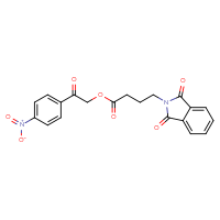 Chemical structure of 2-(4-nitrophenyl)-2-oxoethyl 4-(1,3-dioxo-2,3-dihydro-1H-isoindol-2-yl)butanoate - CSSB00046751705