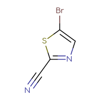 Chemical structure of 5-bromo-1,3-thiazole-2-carbonitrile - CSSB00009851129
