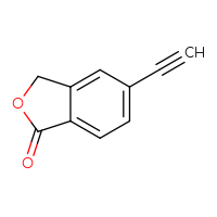 Chemical structure of 5-ethynyl-1,3-dihydro-2-benzofuran-1-one - CSSB00000117498
