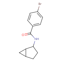 Chemical structure of N-{bicyclo[3.1.0]hexan-2-yl}-4-bromobenzamide - CSSB00122279413