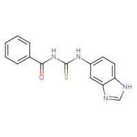 Chemical structure of 1-benzoyl-3-(1H-1,3-benzodiazol-5-yl)thiourea - CSSB00025734746