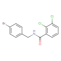 Chemical structure of N-[(4-bromophenyl)methyl]-2,3-dichlorobenzamide - CSSB00003174687